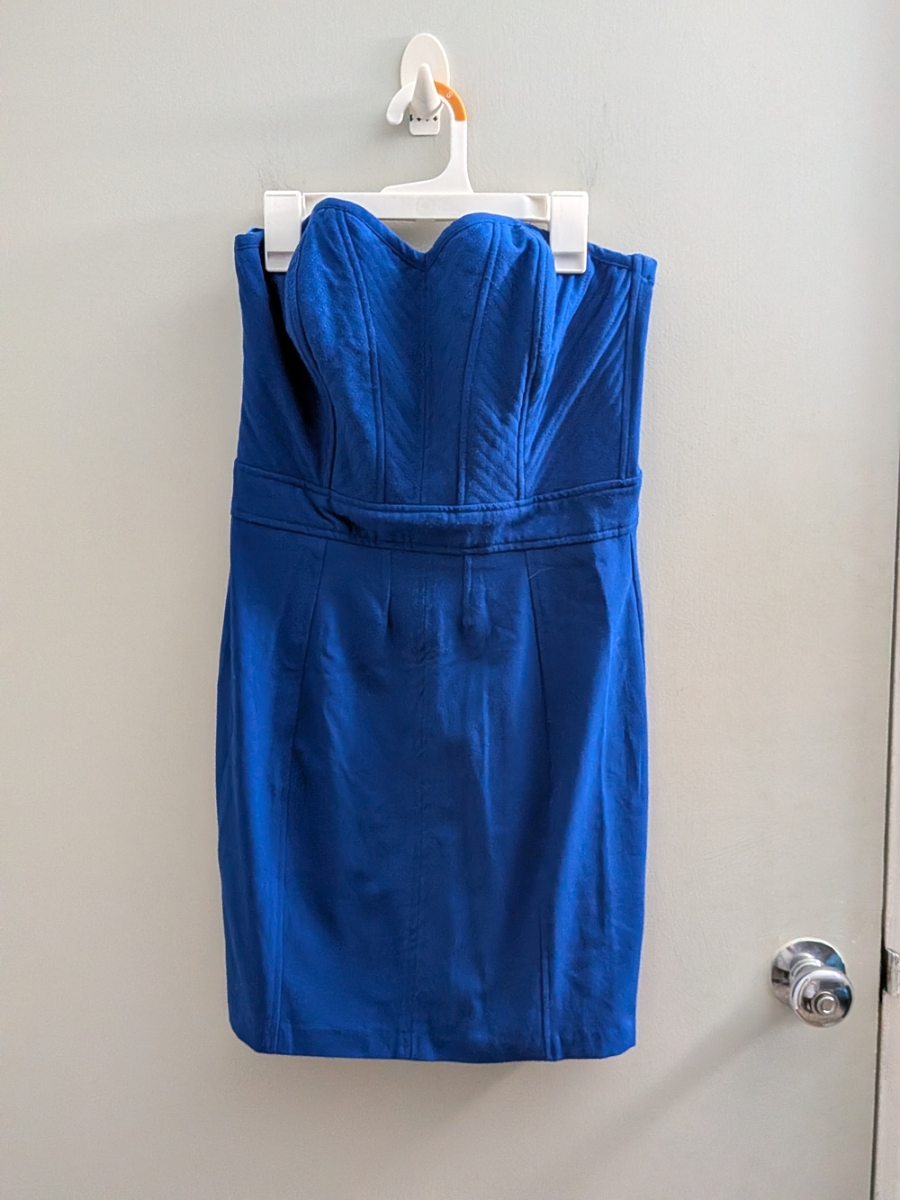 Dynamite Strapless Cobalt Blue Sheath Dress Medium Party Mixer Date Night Sexy
